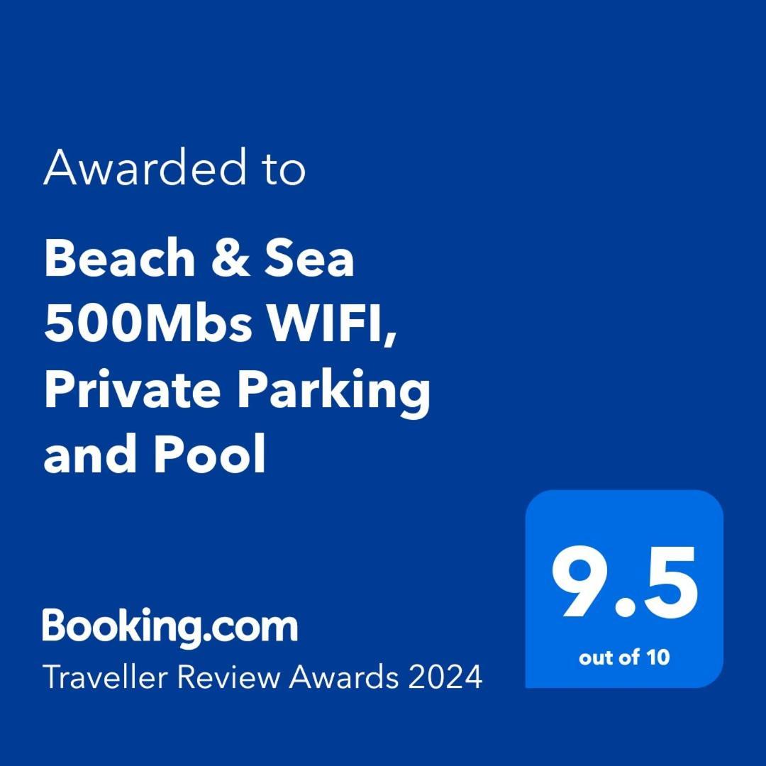 Beach & Sea Apt, Fast Wifi, Airco, Private Parking And Pool 波尔蒂芒 外观 照片
